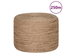 Cuerda de Yute VIDAXL 250 M de Longitud y 4 Mm de Grosor