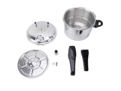 Olla A Presión De Aluminio De 7 Litros Y 24 Cm, A Prueba De Explosiones, Compatible Con Cocinas De Gas E Inducción.