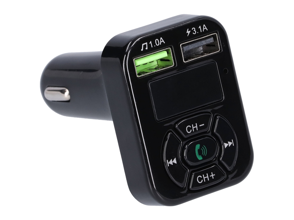 Transmisor FM Bluetooth (manos libres, reproductor MP3)