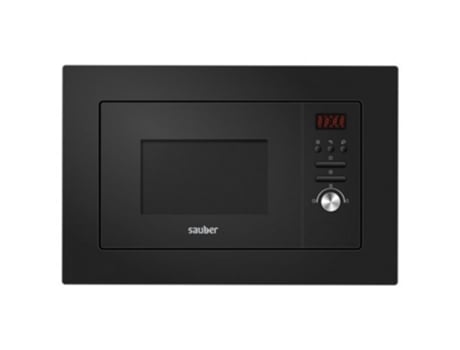 Horno microondas integrable SAUBER SERIE 5-20B 20 litros con grill negro