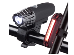 Juego De Luces Para Bicicleta, Recargables Por Usb, Potentes Lúmenes, Luz Delantera Y Trasera, Accesorios Para Bicicleta Para Montar De Noche, Negro