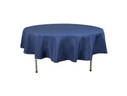 TRUYUETY Toalha De Mesa Redonda Azul Marinho 90 Em Poliéster Premium Para Casamento