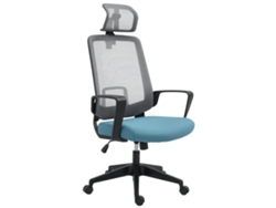 Silla De Oficina Ajustable Vinsetto Mesh, Azul Grisácea