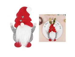Bolsa para cubiertos con diseño de gnomo navideño, decoración navideña, funda para cubiertos, tenedor y cuchillo, Nostalgia88