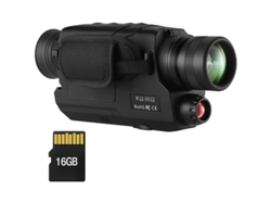 Monocular de visión nocturna Yizhood con zoom óptico de 5x y 8x digital para día/noche, color negro