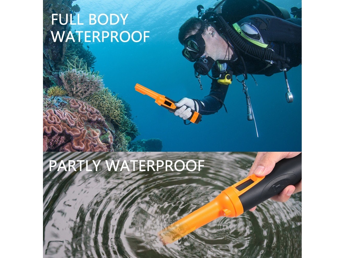 Detector de Metales impermeable de alta sensibilidad, cazador de tesoros submarino, zumbador vibratorio, puntero de Pin portátil con CHRUI #1