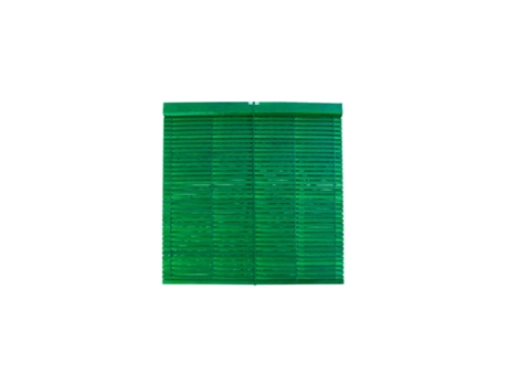 Persiana de Madera Alicantina Com Polea Metálica - Estor Enrollable para Ventanas, Puertas, Salón Verde (Barnizada) 130 x 200 cm