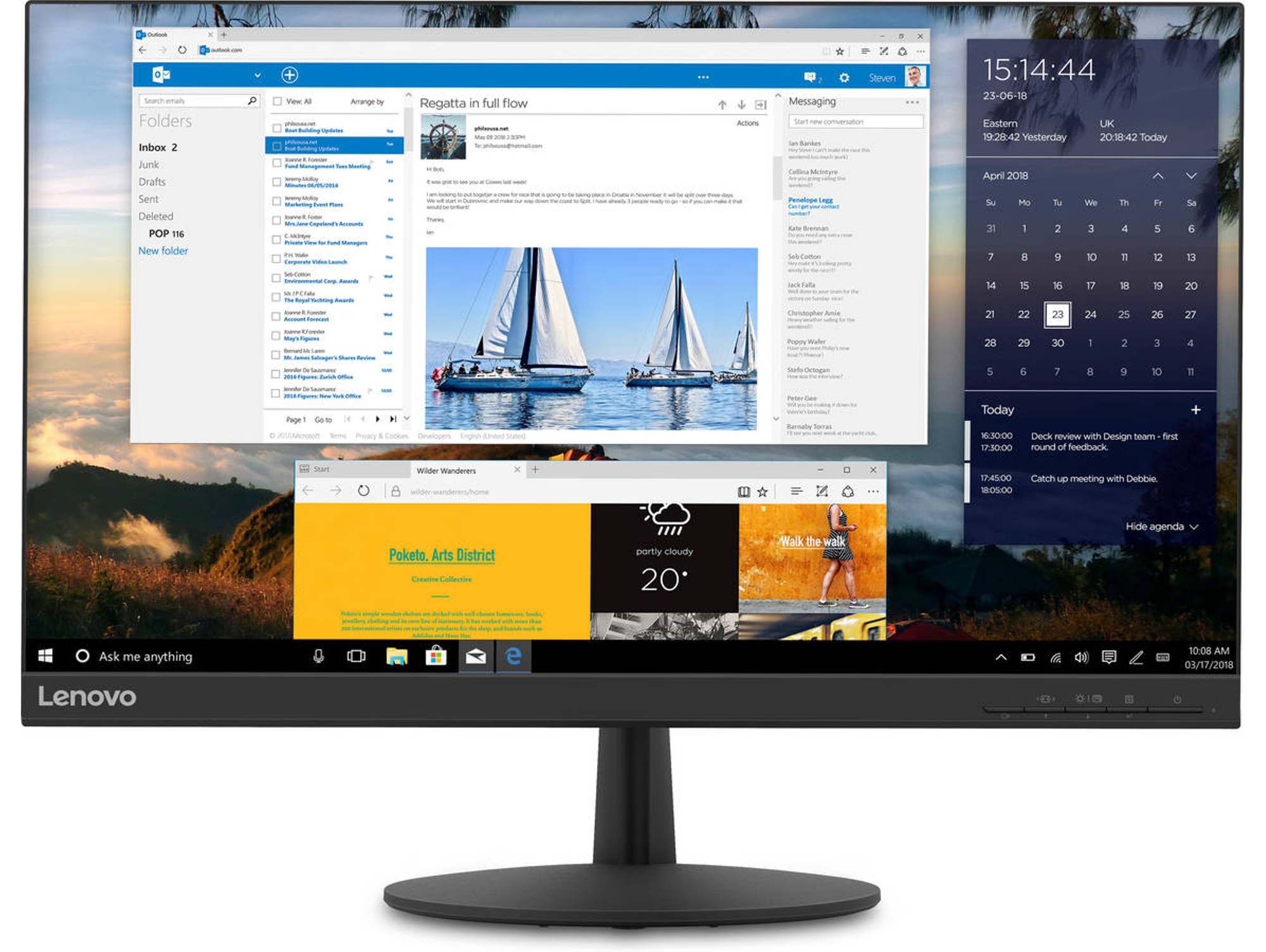 Monitor LENOVO L24Q-30 (24'' - Quad HD - LED IPS - Free Sync)