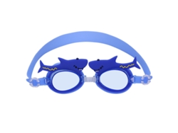 Gorro y gafas de natación para niños en silicona elástica e impermeable
