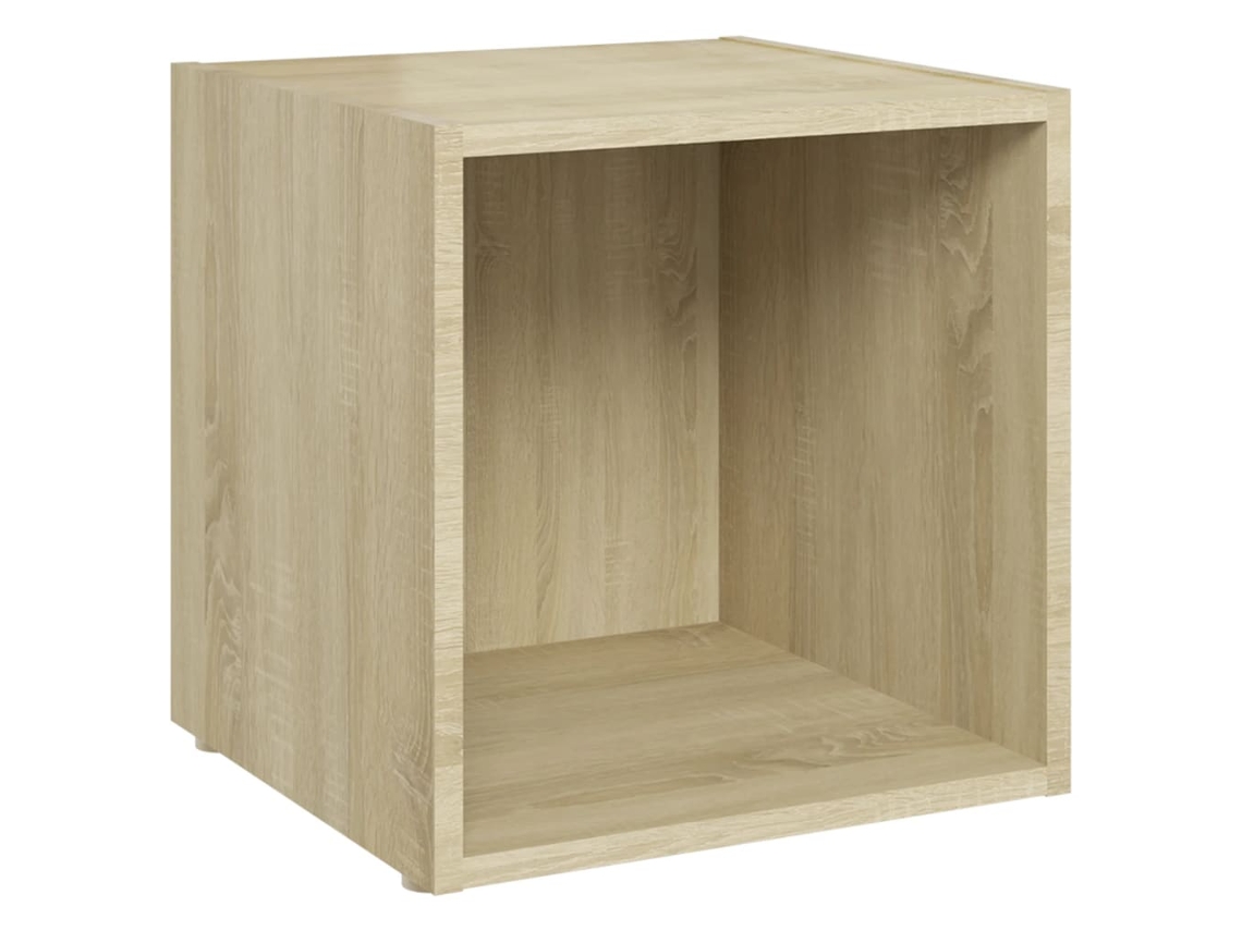 Mueble de TV fabricado en madera de roble Sonoma MAISON EXCLUSIVE (37x35x37 cm)