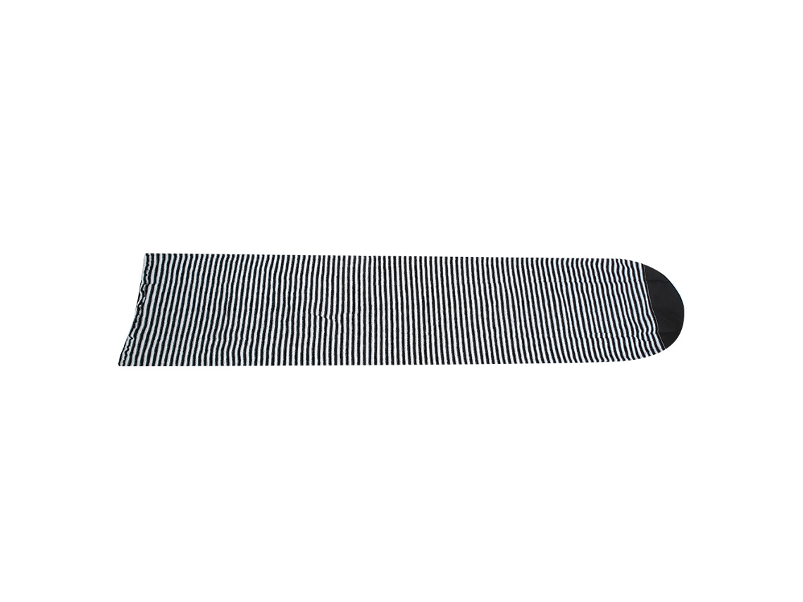 2026-funda De Sock Para Tabla De Surf Shortboard De Poliéster Con Rayas Negro Y Blanco Protectora