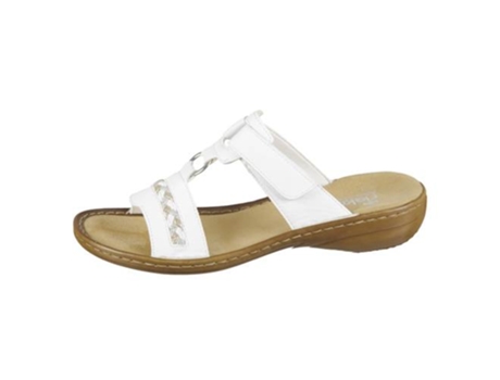 Sandalias RIEKER Mujer (40 - Blanco)
