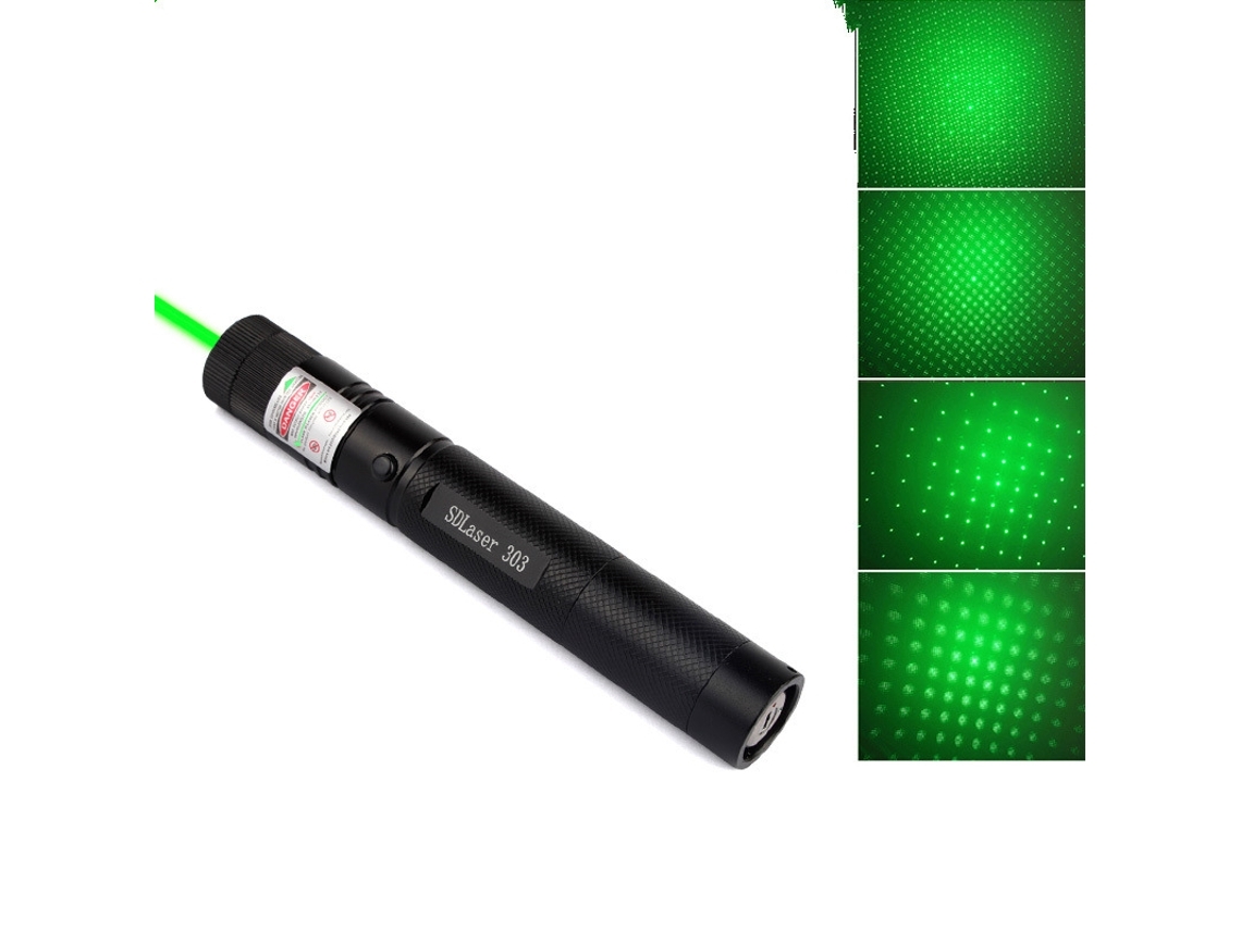 Puntero Láser 303, Luz Láser Para Exteriores, Luz Verde Cielo Estrellado