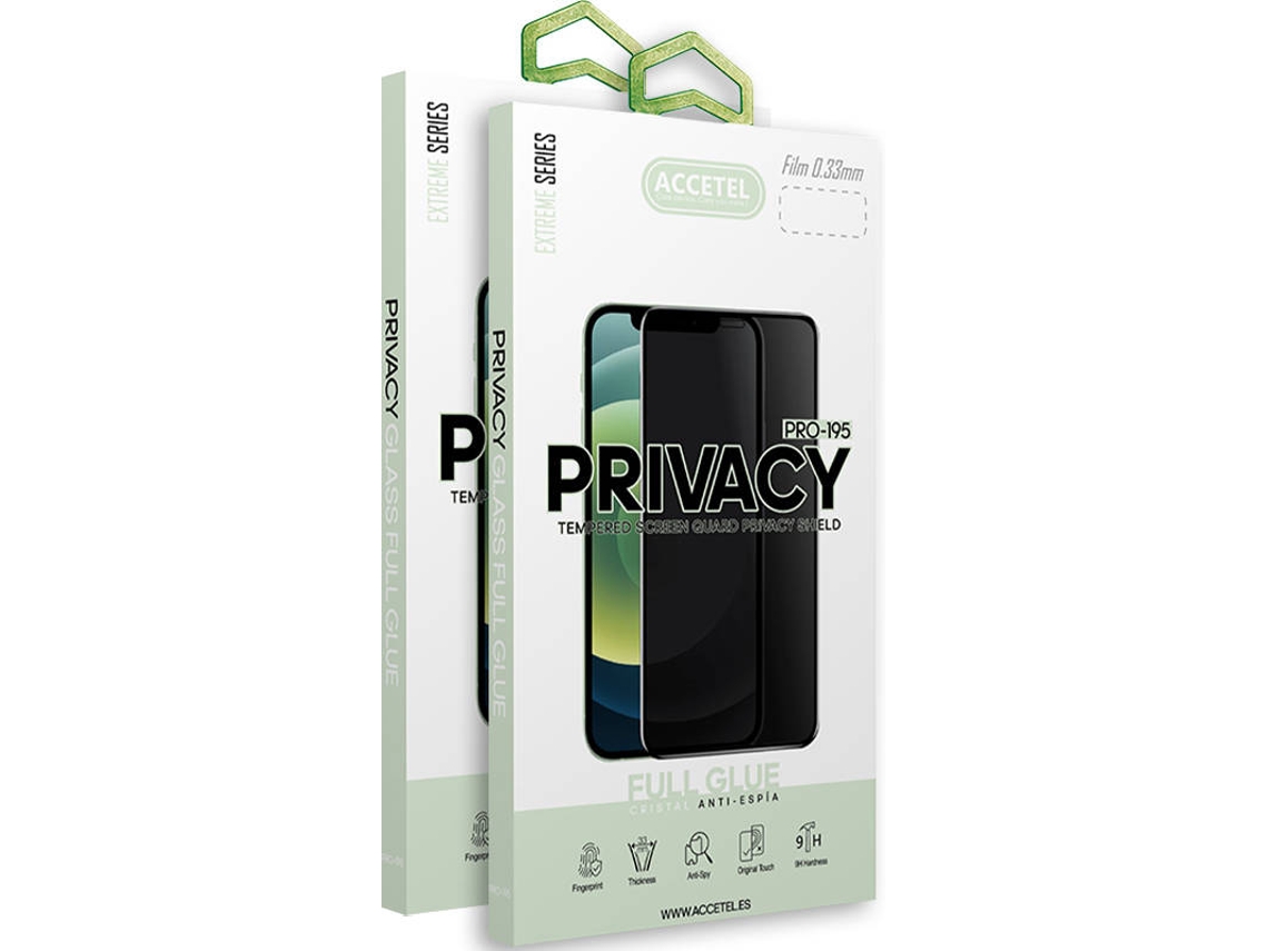 Kit Protectores 2 Unidades Cristal Templado Samsung A72 5G Accetel Full Macro Negro