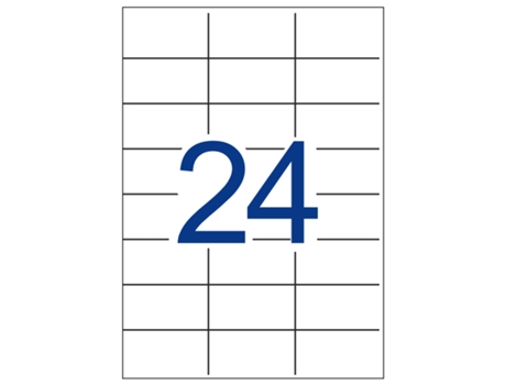Etiquetas Adhesivas Multi3 Rectas 500 Hojas APLI (Blanco - 70 X 37 mm)