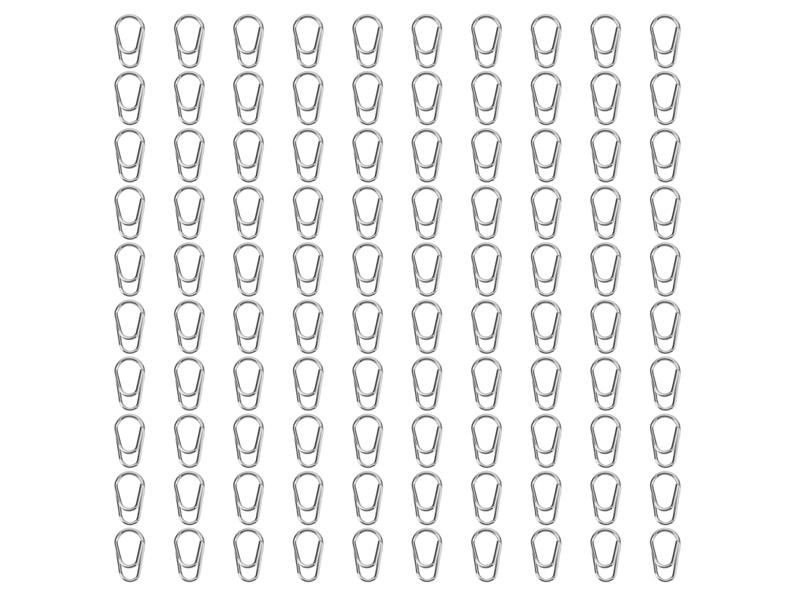 2026rebe-100 Anillos De Pesca Con Alta Resistencia Duraderos Snaps Conectores De Anzuelos Para Lures Herramienta Accesorio Pesca No.8