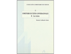 Libro Comentario De Textos Conversacionales de Beatriz Gallardo Paúls (Español)