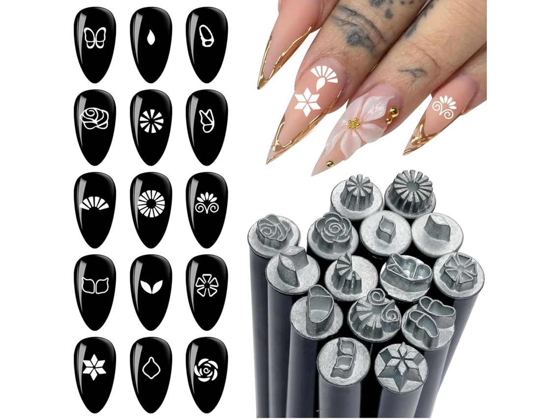Tampon À Ongles Gel, Outils De Conception Con Différents Motifs