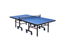 Mesa de ping pong VEVOR, mesa de ping pong plegable para interiores con red de sujeción
