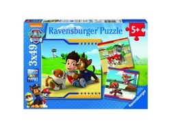 Conjunto de Puzzles RAVENSBURGUER Patrulla Canina (49 Piezas)