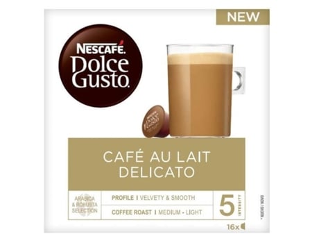 Cápsulas de café Nescafé Dolce Gusto Au Lait Delicato (16 uds)