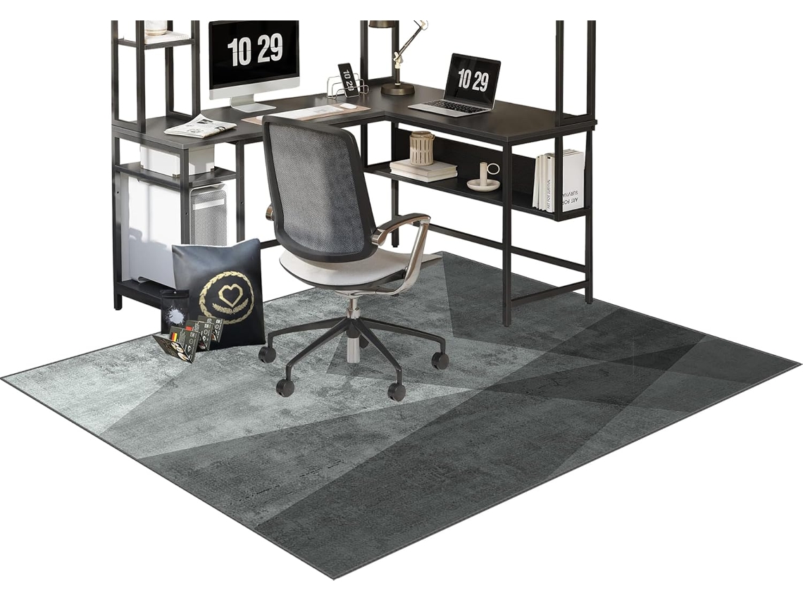 Alfombrilla Silla Oficina, Suelo, Antideslizante Gaming, Protectora Madera. Silenciosa Protege, 80 X 120 Cm