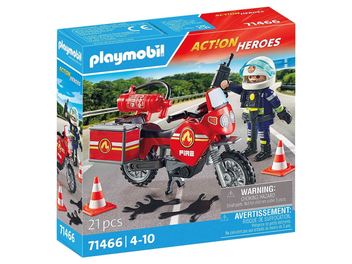 PLAYMOBIL Action Heroes Mota dos Bombeiros 71466 M