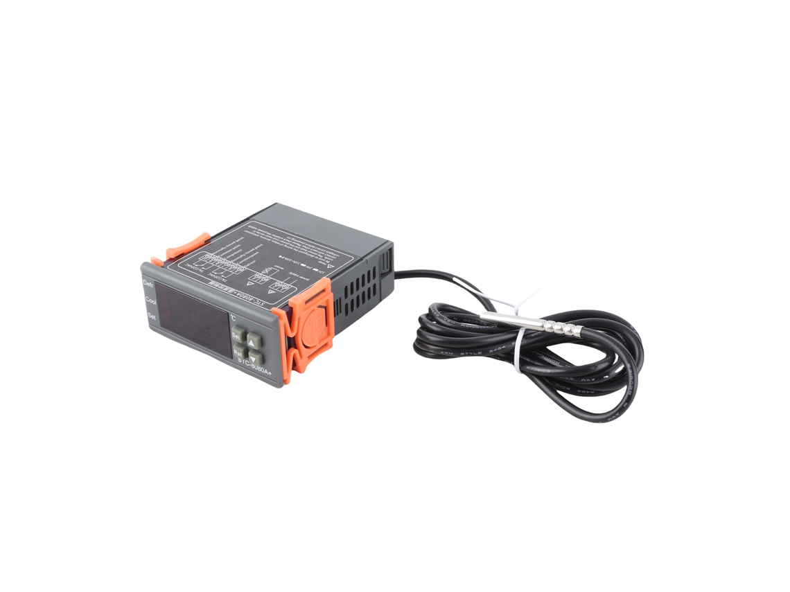 Termostato Digital Para Refrigerador Stc-8080a+ De 220 V Con Sensor Ntc Y Descongelación Automática.