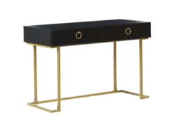 Consola BELIANI Westport de Metal, MDF Negro 115x50x77
