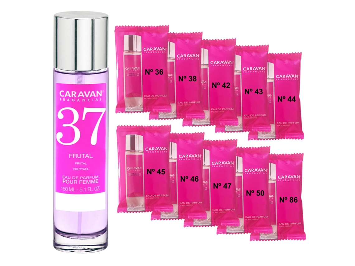 Perfume de mujer Caravan Nº37 150 ml Set de 10 Frascos Fragancia
