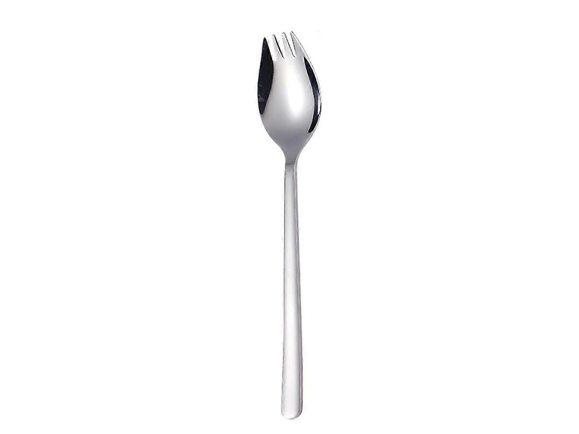 Juego multifuncional 2 en 1: cuchara-tenedor, tenedor, pasta, ensalada de frutas, utensilio de cocina para restaurantes.