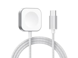 Cargador inalámbrico magnético rápido con interfaz USB-C para Apple Watch Ultra 3 (plateado)