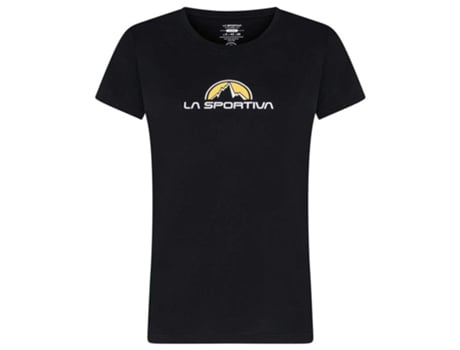 Camiseta de Mujer LA SPORTIVA Brand Montaña Algodón Negro (S)