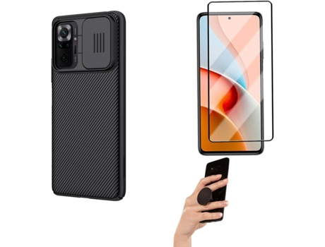 Carcasa, Protector y Popsocket Xiaomi Redmi Note 10S Nillkin Camshield Negro