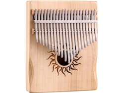 Piano de Polegar Kalimba DIGITALLAB Instrumento Para Principiantes, 21 Teclas (Beige)
