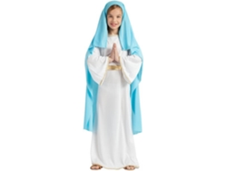 Disfraz de Niña DISFRAZZES Virgen María Con Velo (Talla: 7 a 9 años)