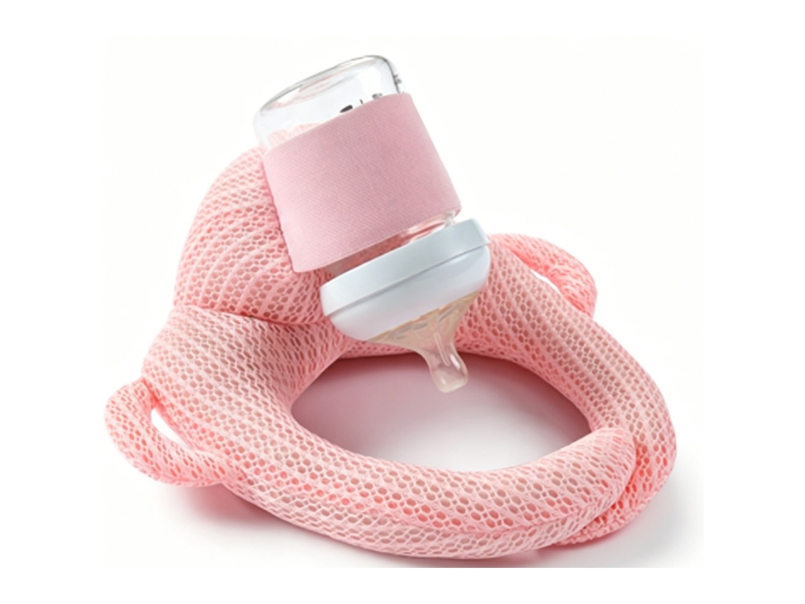 Soporte Para Biberones Fijo Y Manos Libres, Apoyo Para La Lactancia, Transpirable, Rosa Czhhmart