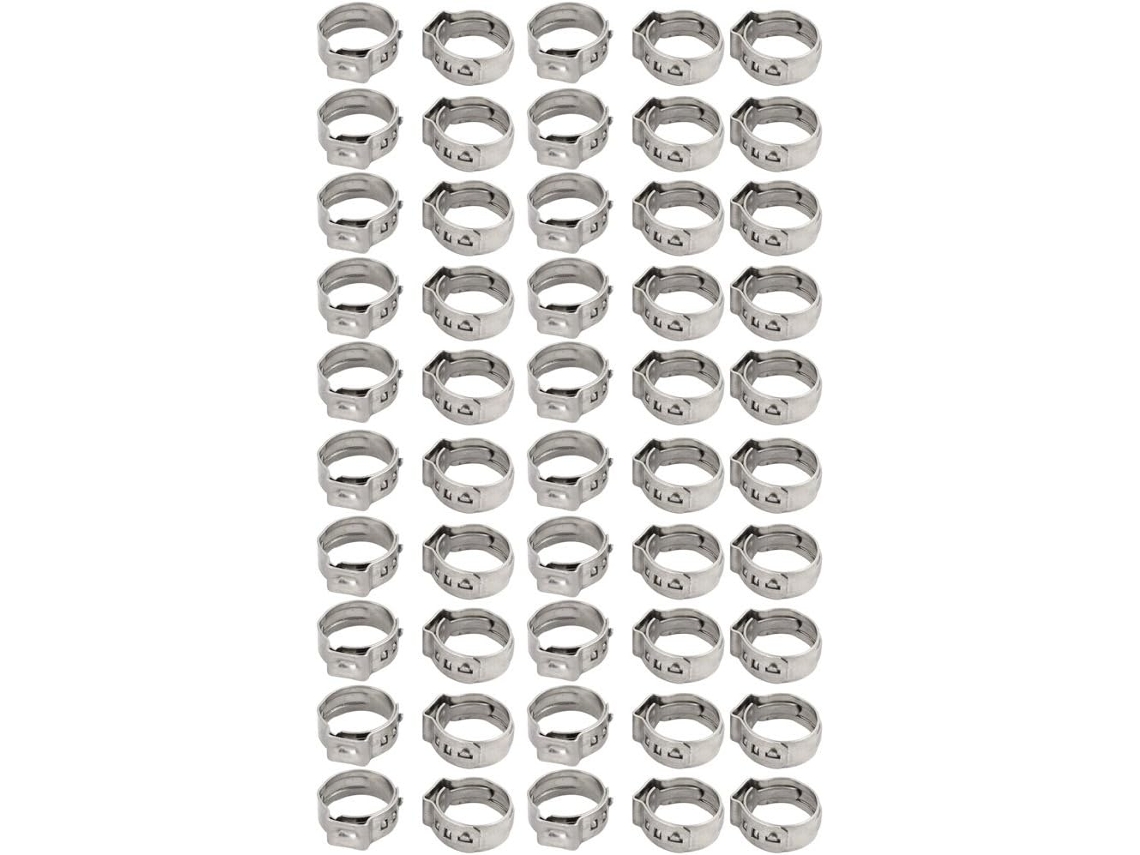 Manguera Ajustable De Acero Inoxidable 304 De 12. 3 Mm A 14. 8 Color Plata.