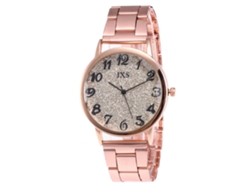 Reloj De Pulsera De Negocios Para Mujer En Oro Rosa Con Movimiento De Cuarzo J47