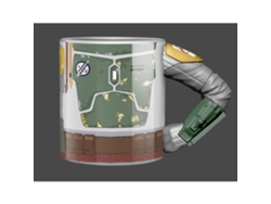 Taza de Star Wars Boba Fett con brazos 3D