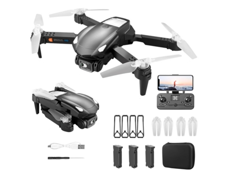 Drone WUXIAN V10 Prevención de Obstáculos Dual Cámara HD 4K (Autonomia: 60 Minutos Alcance: 150 Metros)