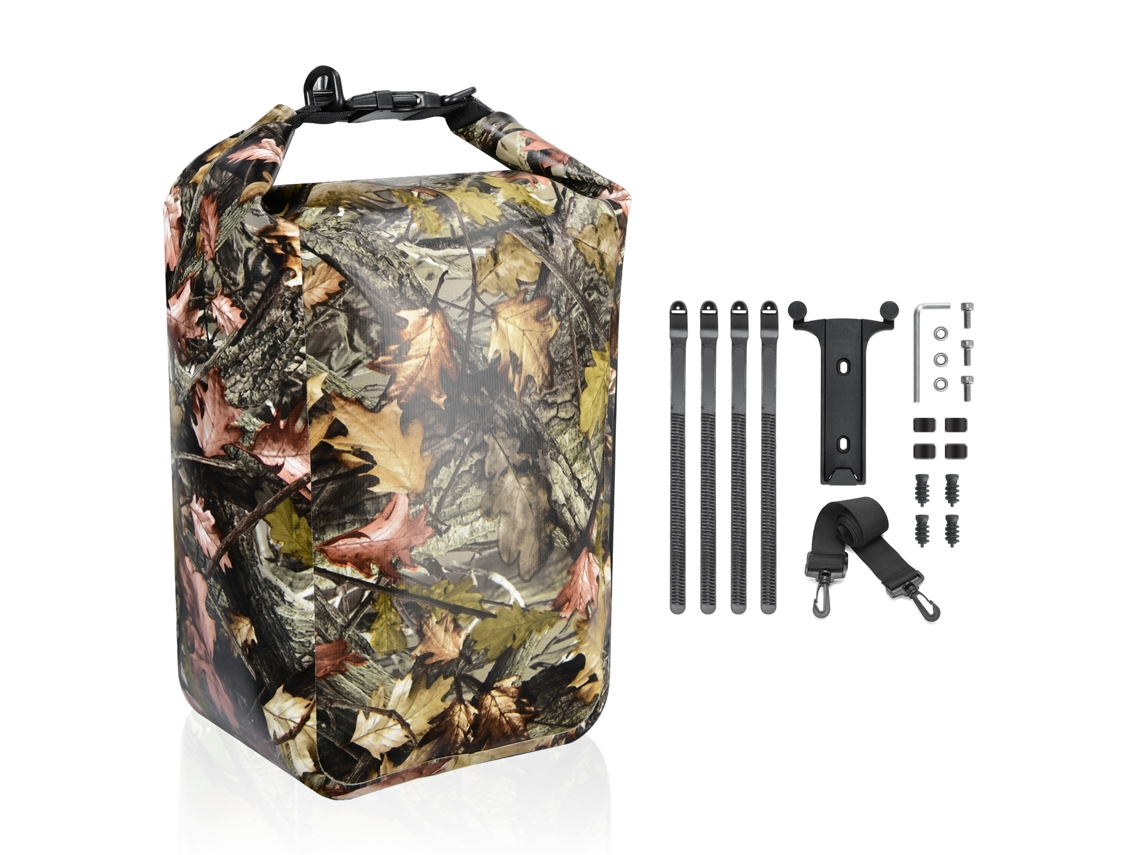 2026-mochila Del Horquilla De Bicicleta 10l Impermeable Desmontaje Rápido Para Bicicleta De Montaña Carretera Camuflaje Hojas Amarillas