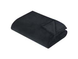 Manta BELIANI Bayburt (200 x 150 x 1 - Poliéster - Negro)
