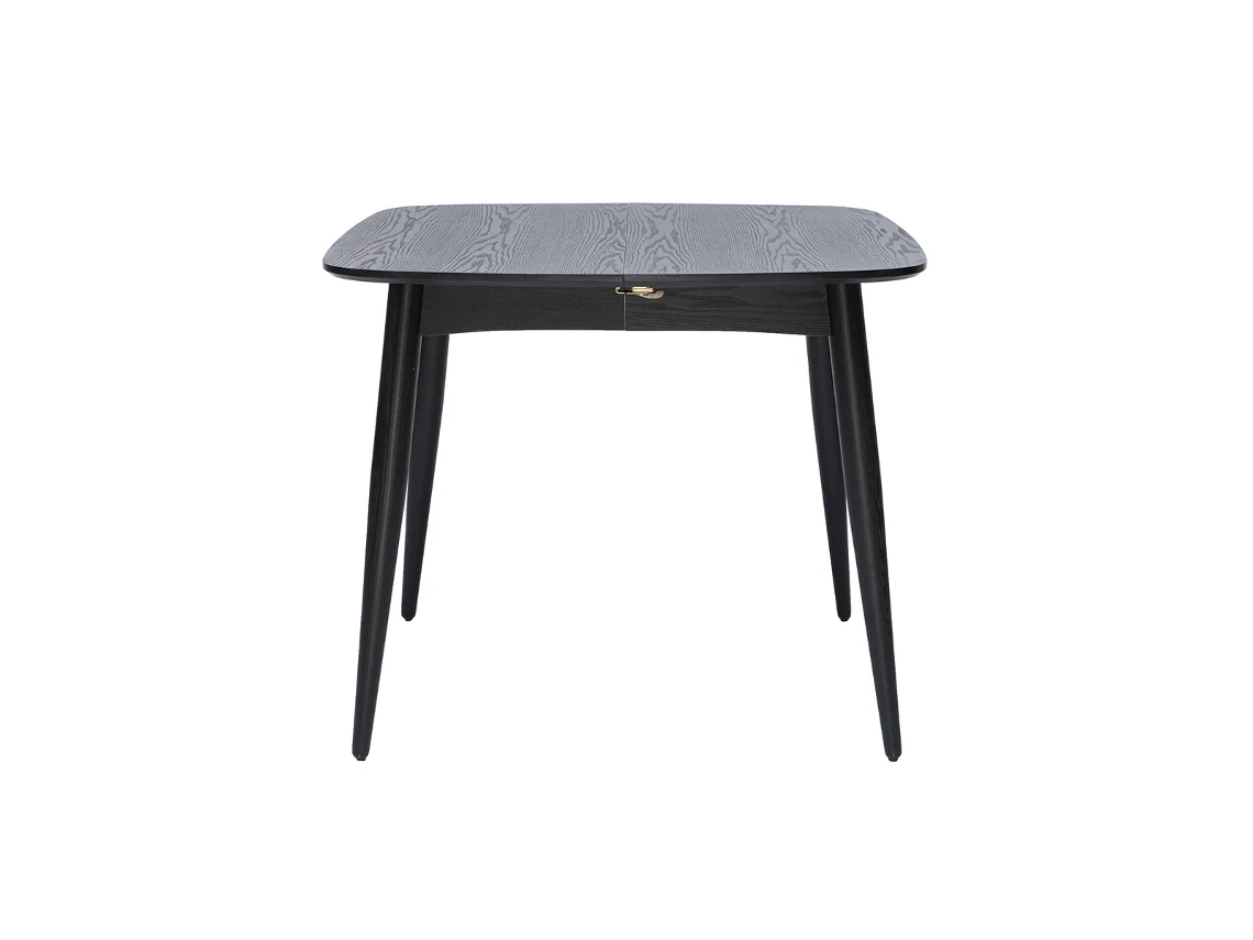 Mesa de comedor extensible negra L90-130 cm NORDECO MILIBOO