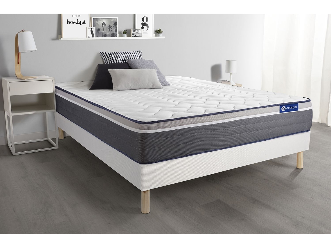 Somier Actilatex Multiláminas Zonas ACTISOM Espuma con memoria Blanco (200x200)