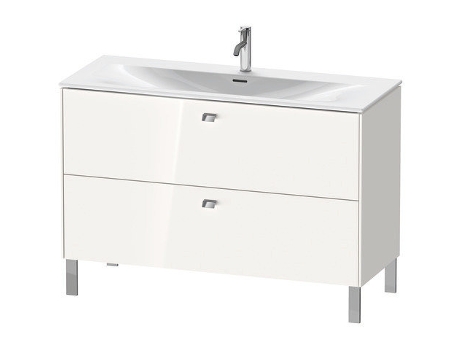 Mueble de lavabo DURAVIT Brioso vertical 122,0 x 47,9 cm 2 cajones incl. recorte de sifón y delantal para lavabo Viu 234412