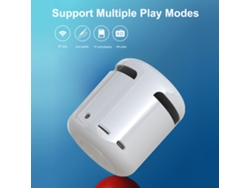Reloj Despertador Inalámbrico Bluetooth 5.0 Con Altavoz, Compatible Con Tarjeta Tf/fm/entrada Aux, Micrófono Y Luz Nocturna.