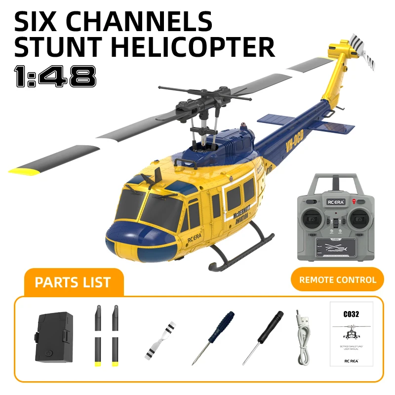 Helicóptero teledirigido, altitud fija, cepillo motorizado, flujo óptico con interruptor de retorno MDUG (amarillo).