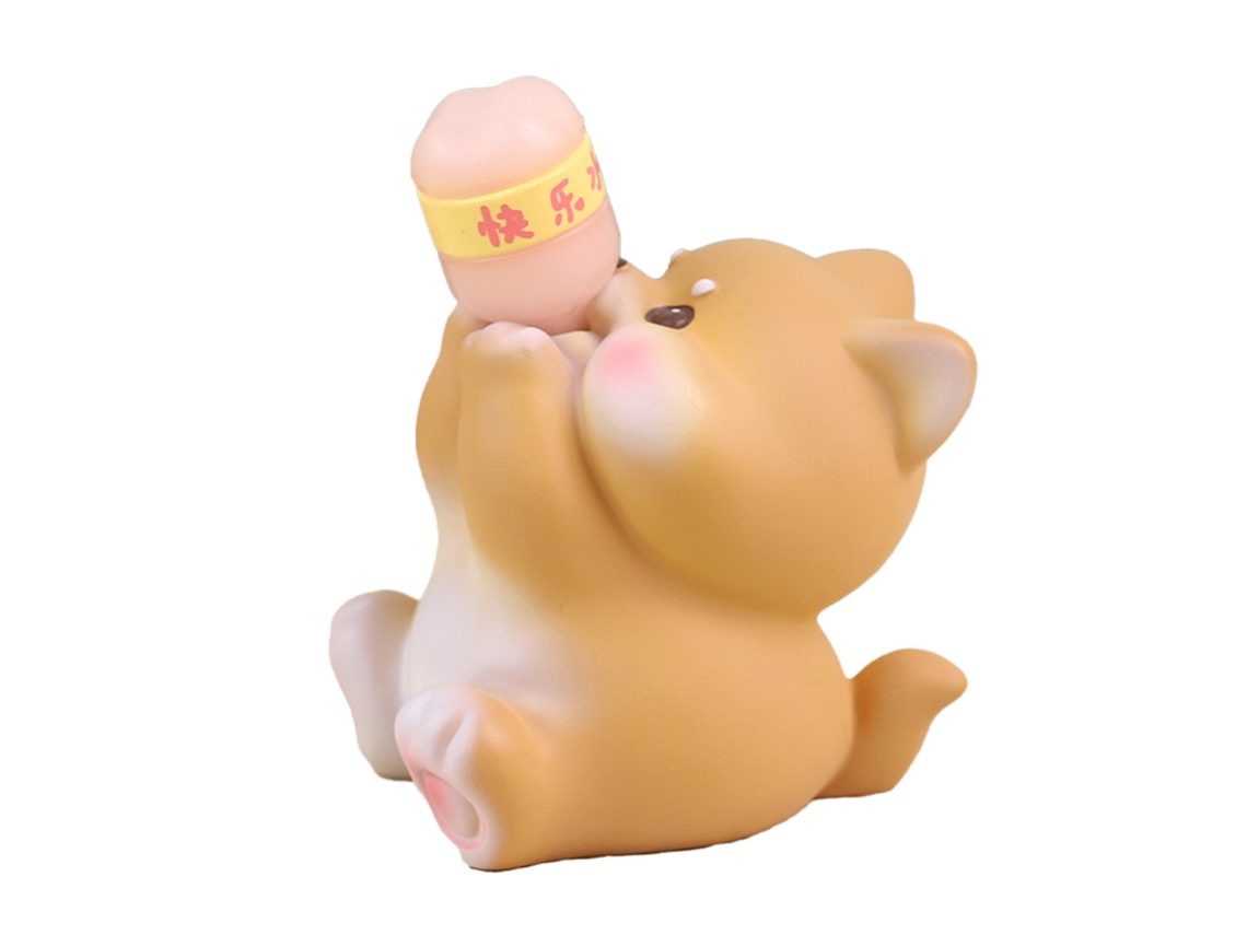 Figura adorable de Baok, juguete infantil de resina, mini decoración de mesa, adorno para tartas, panel o estante para el hogar/oficina. Perro.