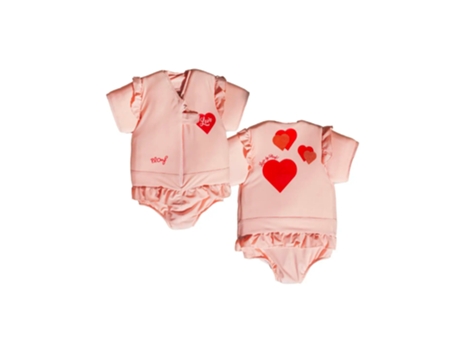Bañador infantil PLOUF Valentine con flotadores y dispositivo antiahogamiento 30 meses - 13 kilos